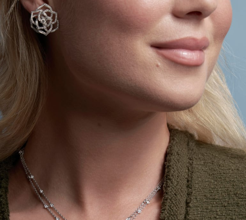 Piaget Rose earrings